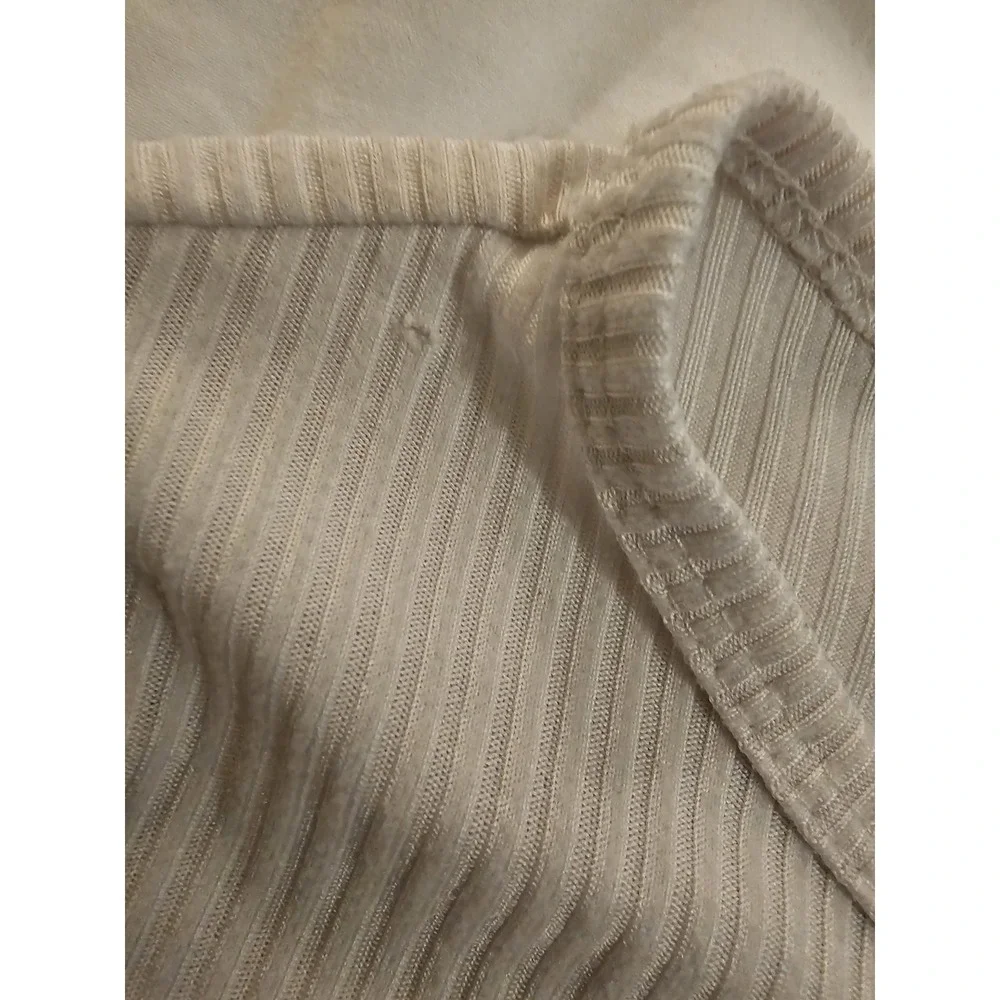 Heart & Arrow Girls‎ Ribbed Short Sleeve Top Size 12 Beige Neutral Tee